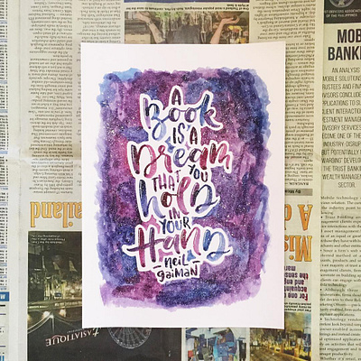 Watercolor Lettering: Quote 2 design illustration lettering typography watercolor