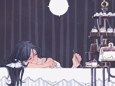 昨日甜點 characterdesign comics design graphicnovel illustration inking