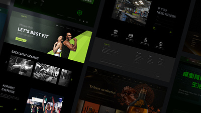 Web Design For fitness app branding darkmode design dribbble fitness fitness website graphic design interaction ui uidesigner userinterface ux uxui web web design website