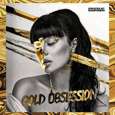 Gold Obsession adobe photoshop art branding design gold graphic design pho style work