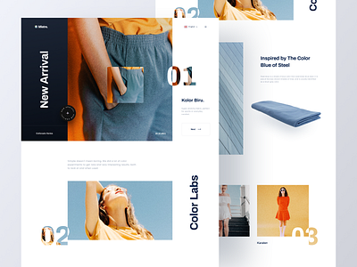 Fashion E-commerce Landing Page branding design e commerce e commerce design fashion app fashion brand landing page minimal minimalist online store product design shop ui ux web web app web design web ui website website design