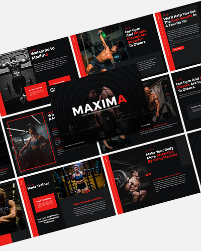 MAXIMA - Gym & Bodybuilding Presentation Template