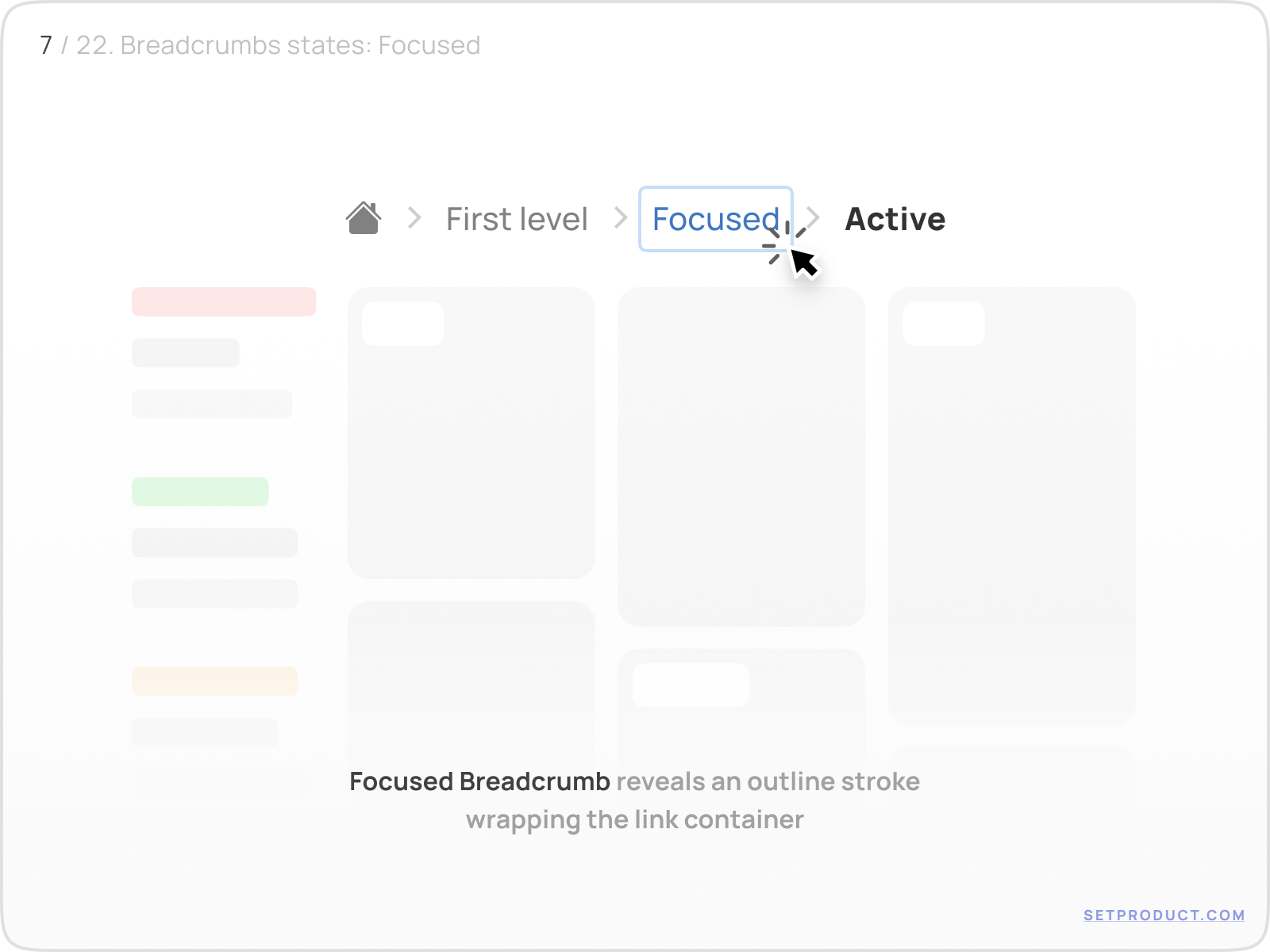 Breadcrumbs UI design tutorial & inspiration by Roman Kamushken for