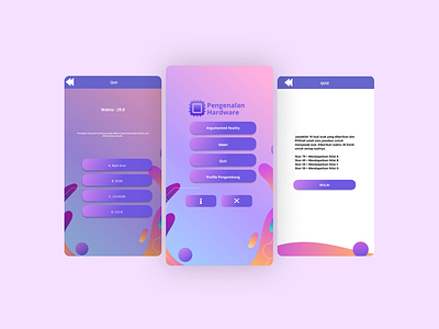 Aplikasi Pengenalan Hardware android app branding design graphic design illustration ui ux