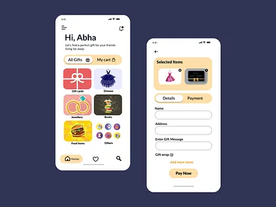 Gift App adobe xd app branding design figma gift app gift website gifting app graphic design icon illustration logo ui