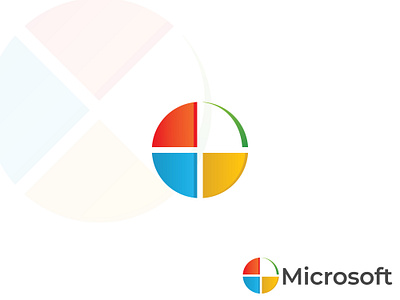 Microsoft logo redesign graphic design