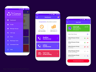 App design for a conferencing solution app design app mockup app ui app ux ineraction design mockup design uiux uxdesign