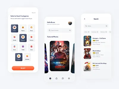 Cinemagic - Movie Ticket Booking App appdesign booking booking app cinema cinema app cinematic creative imdb materialdesign mobile app design movie booking movie poster ticket ticket app ticket booking uidesign uxdesign