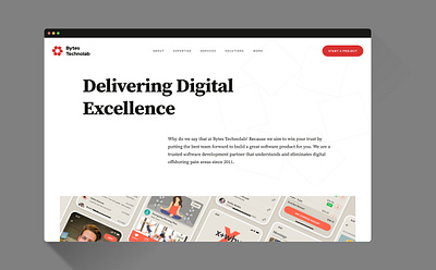 Bytes Technolab Website branding corpporate website ui website website design