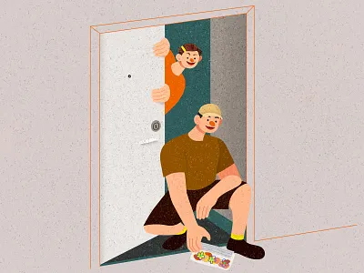 Secret Angel canada candy character design gift illustration illustrator lovely neighbor photoshop secret angel sweet texture thanksgiving vancouver vector