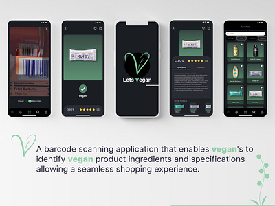 Barcode Scanning App app barcode mobile ui ux vegan