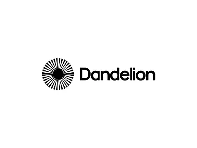 Dandelion optics branding dandelion design eye icon iris logo mark optician optometrist vector