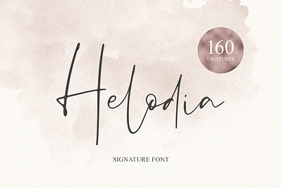 Helodia - Signature Font by Awanstudioz awanstudioz calligraphy handlettering handwritten lettering script font script lettering signature typography