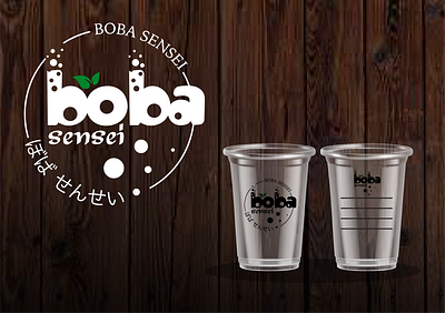 Boba Sensei logo design boba branding desain grafis drink graphic design logo logo branding logo design product design vector