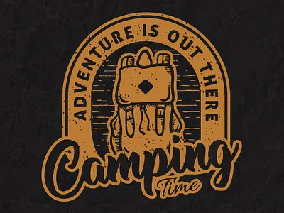 Camping time adventure adventurelogo adventures adventuretime camping campinglogo campingtime logo logodesign logos logotype outdoor outdoorbadge outdoorlogo outdoors tees teeshirt tshirt tshirtdesign tshirtdesigner