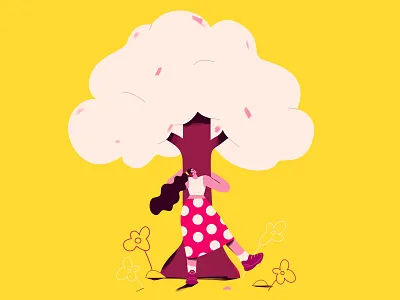 Care for nature charity dontation hug illustration nature scanforchange tree