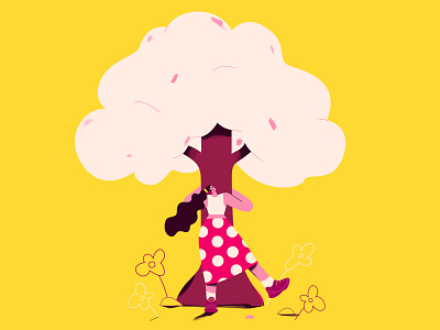 Care for nature charity dontation hug illustration nature scanforchange tree