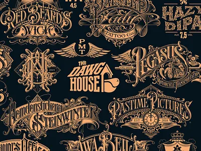 Logotypes vol. 9 hand lettering logo logotype monogram schmetzer typography wordmark