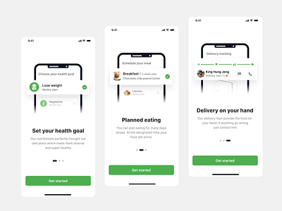 Food app onboarding buy food clean delivery design food app meal schedule ui ux website zihad