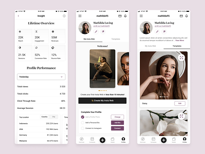 Smoothies App Concept mobile app ui ux