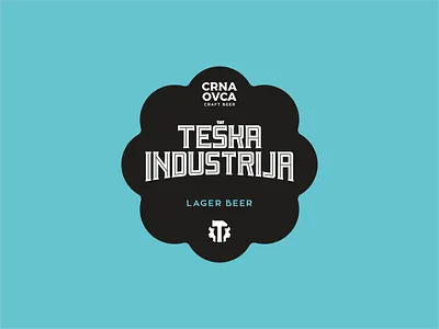 Teska Industrija label branding brewery cog craft beer design factory font graphic design hammer icon icon set illustration industry lager ipa lettering logo symbol typo typografy vector
