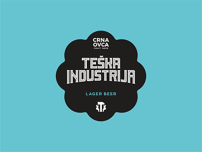 Teska Industrija label branding brewery cog craft beer design factory font graphic design hammer icon icon set illustration industry lager ipa lettering logo symbol typo typografy vector