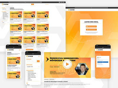 Gloster Video Portal UI branding design ui web webdesign