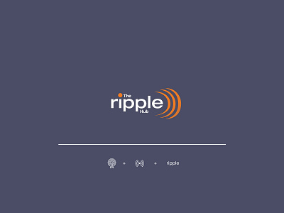 Logo Design for The ripple Hub 2d 2d art brand branding design digital digital art graphic design identity branding illustration logo logo design minimal modern typography vector wordmark