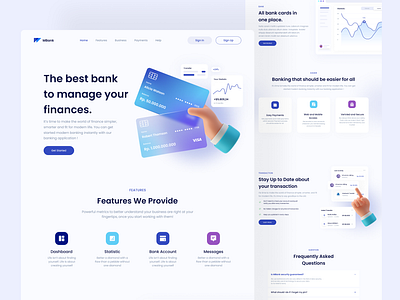 MBank Website 3d bank banking chart coin design e wallet finance m banking money save uiux wallet website