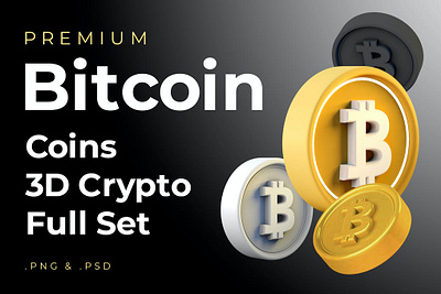 Bitcoin 3d Premium Crypto DeFi Coins Set 3d 3d illustration altcoin app bitcoin blockchain coin concept crypto cryptocurrency defi eth ethereum illustration invest market money pack page set