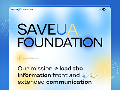 Save UA foundation design foundation interaction nextpage redesign ui uiux ukraine ux web website website design