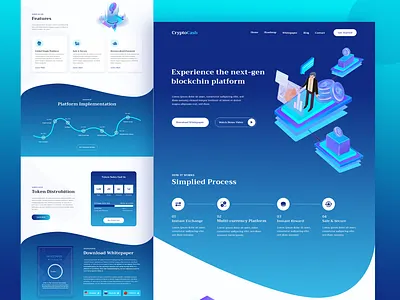 Crypto Cash - Landing page web designer