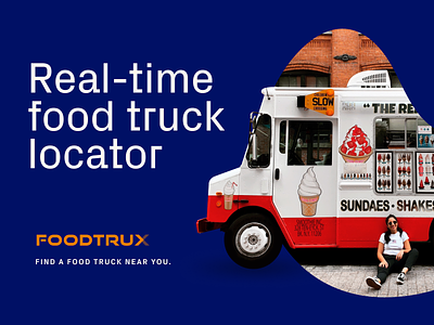 Foodtrux | Real-time food truck locator android app apple watch apps branding design digital product digitalproduct food foodapp foodtruck illustration ios logo motion graphics typography ui ux
