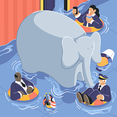 The Elephant in the Room climate climatechange cop26 environment illustration nature