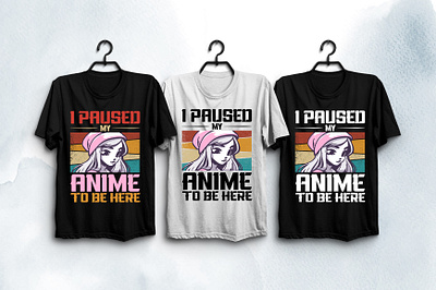 Anime Lover T-Shirt Design typography t shirt