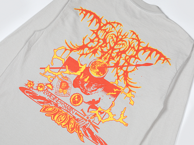 Drama Club band tee black metal illustration lettering merch metal punk texture tshirt type vin conti