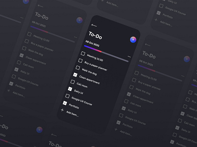 Daily 042 - ToDo List daily100 dailyui day042
