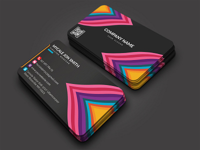 Business Card print template