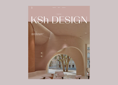 KSh design buro concept architecture colorful design interiors picture typography website