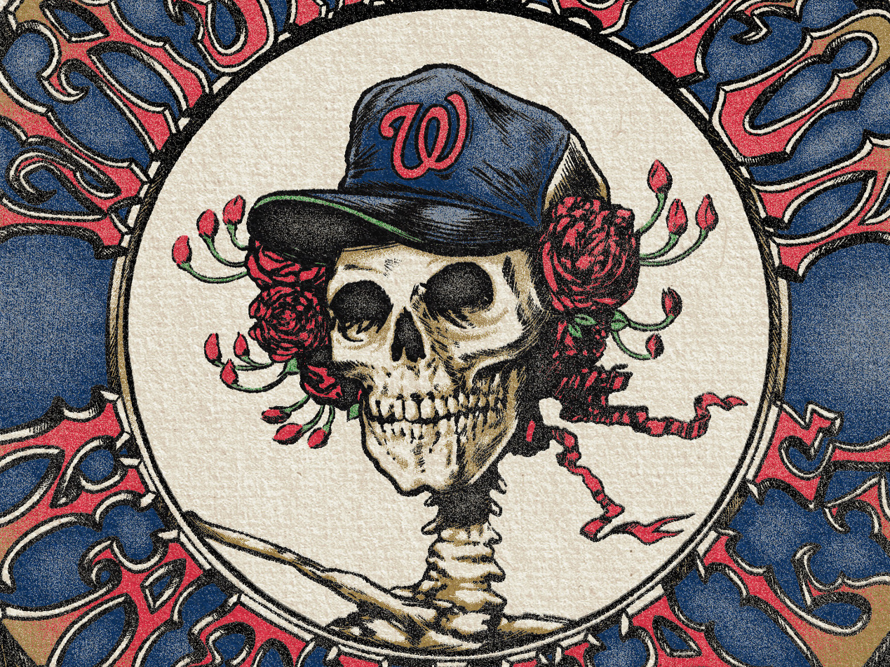 MLB x Grateful Dead x Nationals Skull