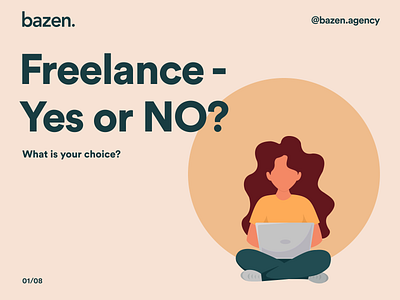 Design Tip - Freelance Yes or No? bazen agency brand brand design branding branding design business design design principles design tip design tips freelance freelance vs traditional graphic design illustration remote work ui ui design uiux ux