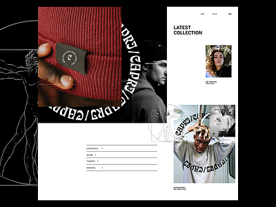 CAPRI - UI/UX LANDING PAGE DESIGN abstract adobe adobe xd brand identity branding fashion figma graphic design homepage landingpage landingpage design minimal store website ui ui design uiux ux design web design webdesign website design