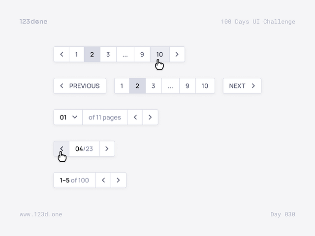 Browse thousands of Pagination images for design inspiration | Dribbble