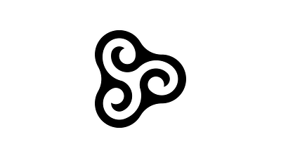 Triskele concept culture design design ideas fibonacci ideas inspiration logo logodesign monogram negative silhouette spiral symbol symmetric triskele triskele logo triskelion trsikele vector