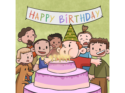birthday art art entertainment artist character drawing illustration illustration art procreate procreateart