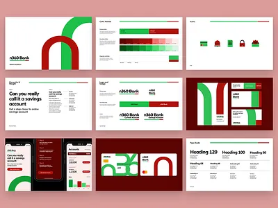 Bank Design Guidelines bank branding color pallete design guidelines hierarchy icons mobile ui typescale
