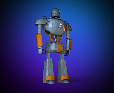 Robotron 3d droid render robot