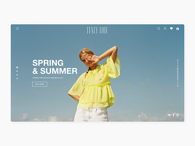 ITALY LOOK - clothes showroom branding design logo minimal promo ui ux web website