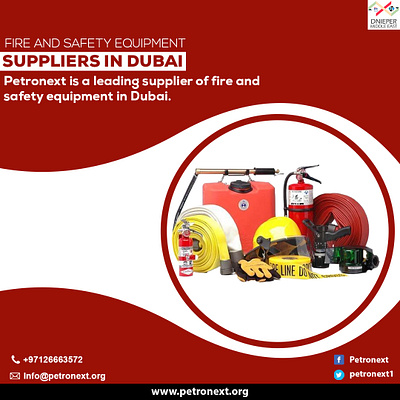 Fire And Safety Equipment Suppliers In Dubai graphic design