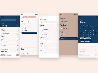 Task App achievement mobile plans reminder task ui